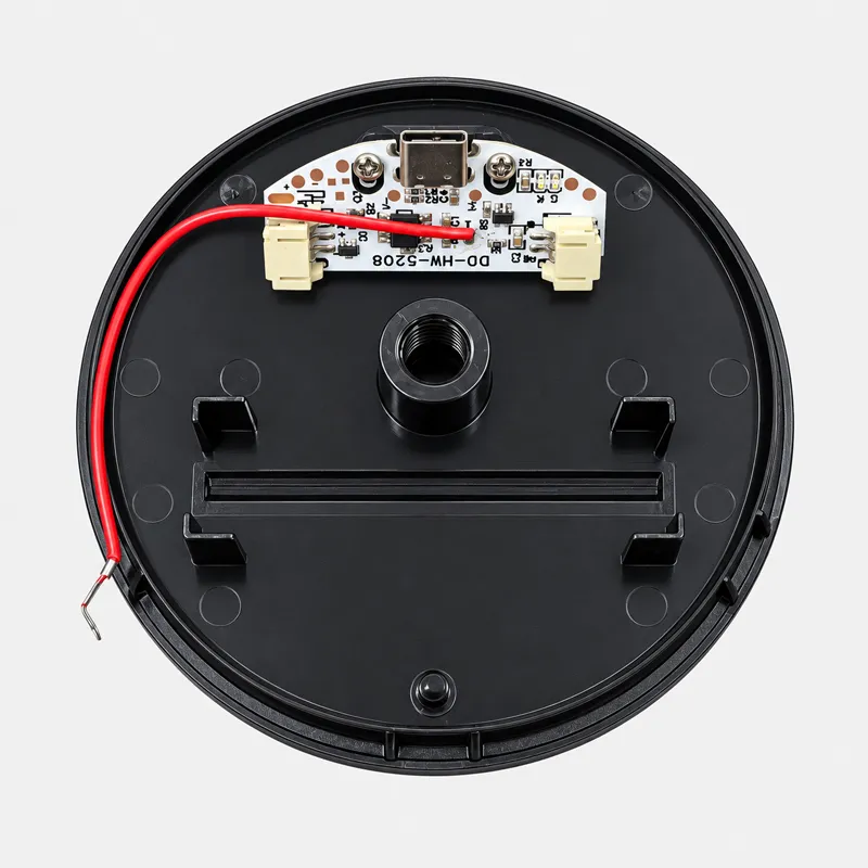 Control board installation for a rechargeable table lamp