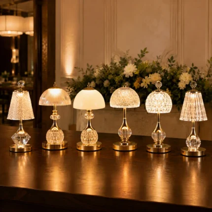 Cordless Crystal Table Lamp