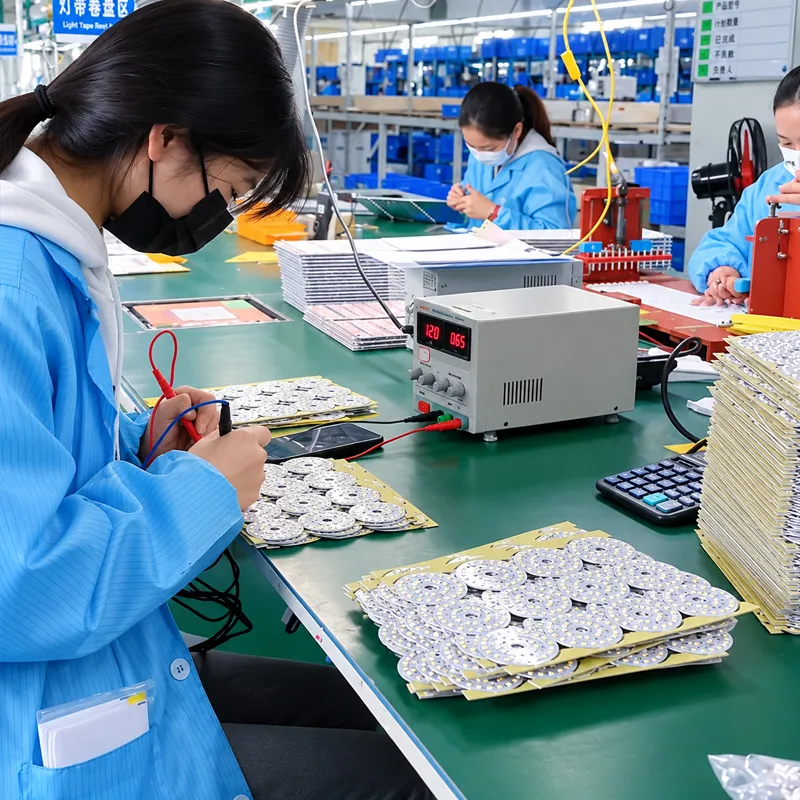Lighting component testing before product assembly