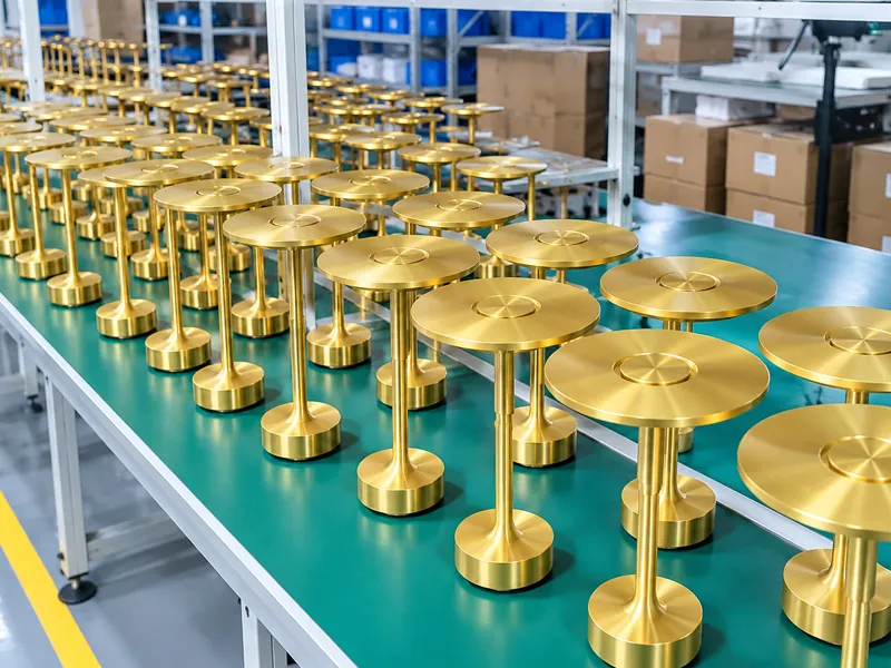 Table lamp production line for mass manufacturing
