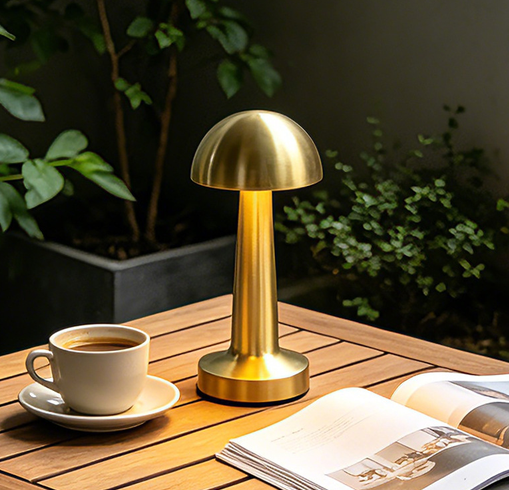 Rechargeable Metal LED Table Lamp, Touch Sensor Portable Ambient Dining Light (B2B Wholesale & Custom OEM/ODM) - ANYAO Lighting