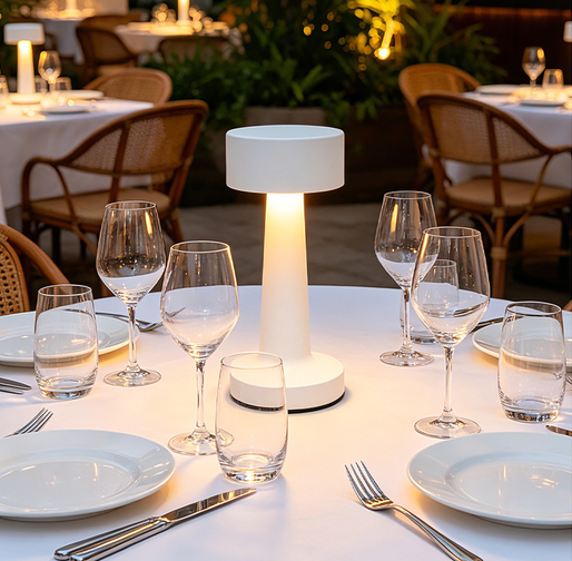 Rechargeable Metal LED Table Lamp, Touch Sensor Portable Ambient Dining Light (B2B Wholesale & Custom OEM/ODM) - ANYAO Lighting