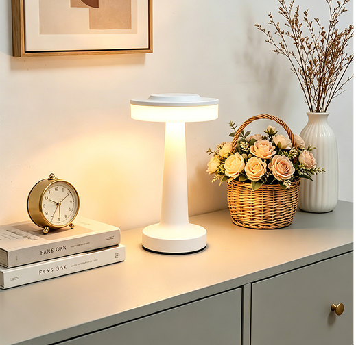 Rechargeable Metal LED Table Lamp, Touch Sensor Portable Ambient Dining Light (B2B Wholesale & Custom OEM/ODM) - ANYAO Lighting
