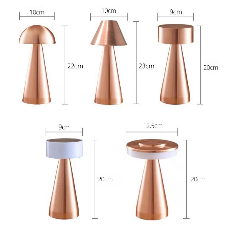 Luxury All-Aluminum Cordless Lamp (5 Metal Head Styles) - Image 5