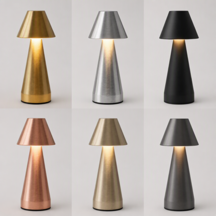 Pia 20.5-Inch Metal Table Lamp - Chrome - Modern Minimalist Design - Ideal for Living Room, Bedroom, Entryway, Home Office - LED Bulb Included