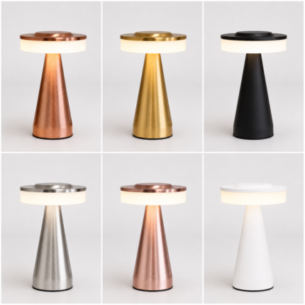 Portable LED Table Lamp, 3-Levels Brightness Metal Desk Lamp,3 Color Touch Control RechargeableLamp, Ideal Bedside Lamp for Nightstand, Bedroom,Living Room