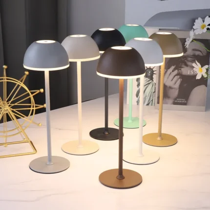 Cordless Table Lamp, Rechargeable LED Battery  Portable Powered Desk Lamp, 3 Levels Brightness Light for Restaurants Outdoor